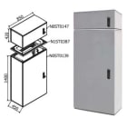 OEC - ARMADIO 850X1400X450 + SOPRAL. SERRATURA N0ST0162/12