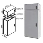 OEC - ARMADIO 850X1400X450 + SOPRAL. SERRATURA