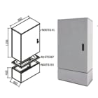 OEC - ARMADIO 850X1100X450 CON ZOCCOLO