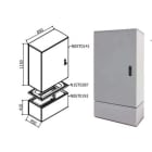 OEC - ARMADIO 850X1100X450 CON ZOCCOLO NO/SERR N0ST0185/W