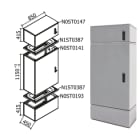 OEC - ARMADIO 850X1100X450 CON ZOCC.E SOPRALZO N0ST0187