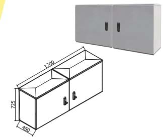 OEC - ARMADIO 1700X700X450 AFFIANCATO CON ZOCC