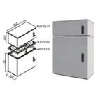 OEC - ARMADIO 850X700X450 CON ZOCC.E SOPRALZO N0ST0192