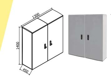 OEC - ARMAD. 1300X1400X450AFFIANC.CON ZOCC.