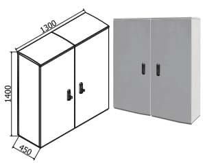 OEC - ARMADIO 1300X1400X450 VANO UNICO