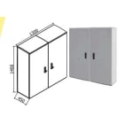 OEC - ARMADIO 1300X1400X450 VANO UNICO SERR.21