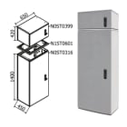 OEC - ARMADIO 650X1400X450 + SOPRALZO