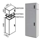 OEC - ARMADIO 650X1400X450 + SOPRALZO SERR.21