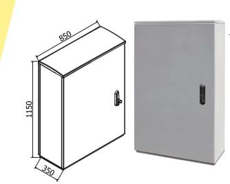 OEC - ARMADIO 850X1100X350 CON SERRATURA 12