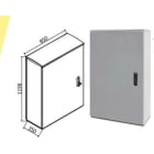 OEC - ARMADIO 850X1100X350 CON SERRATURA 12 N0ST0335/12