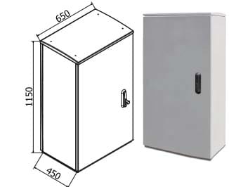 OEC - ARMADIO 650X1100X450 CON SERRATURA 12