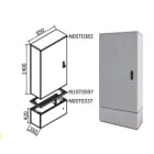 OEC - ARMADIO 850X1400X350 CON ZOCCOLO SERR.12