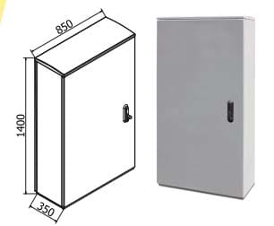 OEC - ARMADIO 850X1400X350 CON ZOCCOLO NO/SER. N0ST0373/W