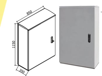 OEC - ARMADIO 850X1100X350 CON ZOCCOLO N0ST0379