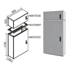 OEC - ARMADIO 850X1100X350 + SOPRALZO