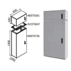 OEC - ARMADIO 650X1400X350 + SOPRALZO SERR.21