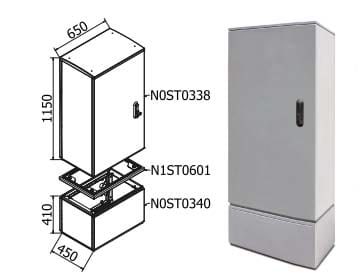 OEC - ARMADIO 650X1100X450 CON ZOCCOLO SERR.21