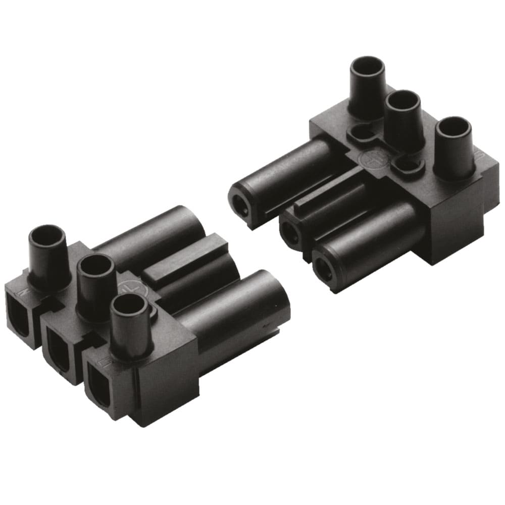 OMEGA FUSIBILI - SPINA AC166G 3 POLI NERA AC166GST/3BK