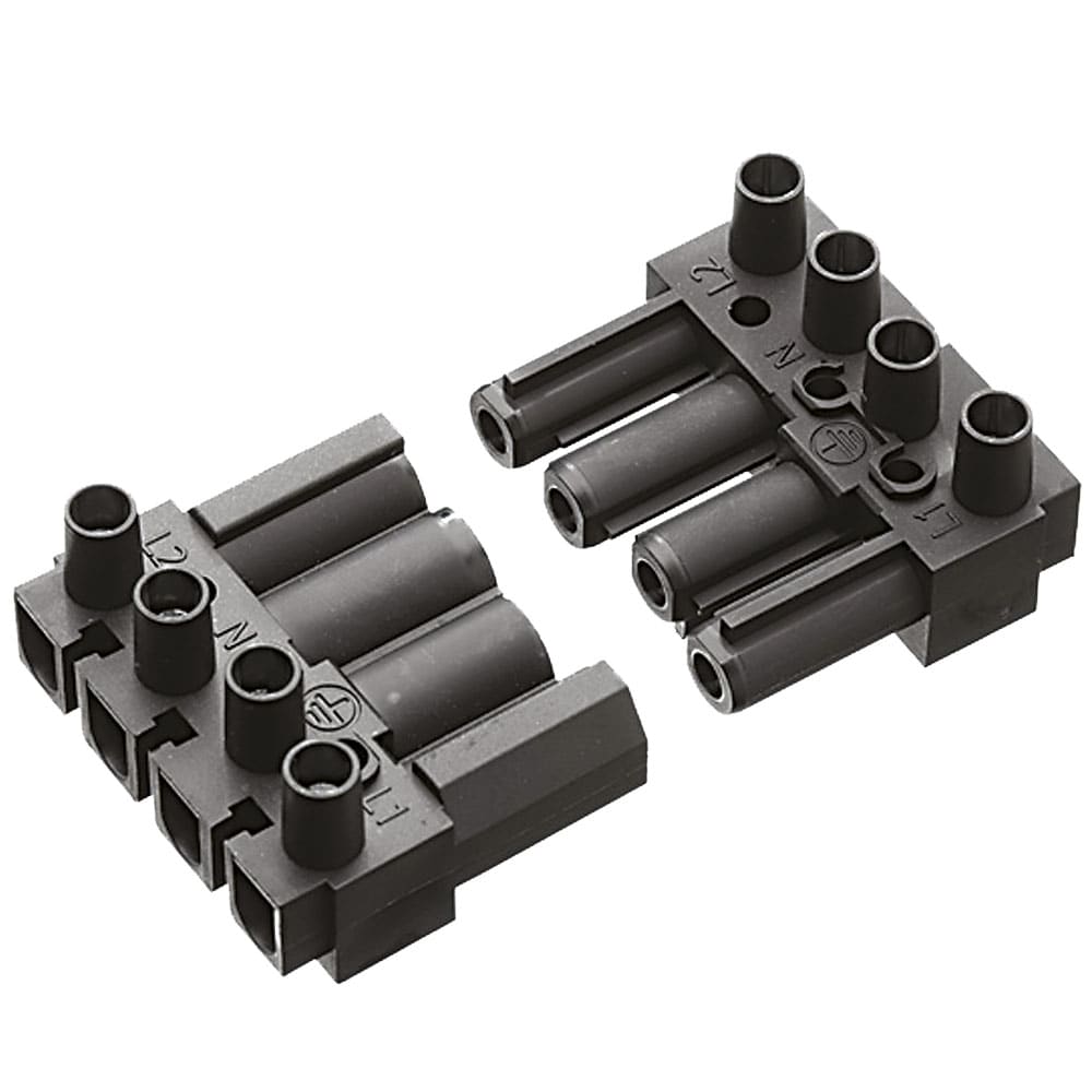 OMEGA FUSIBILI - SPINA AC166G 4 POLI NERA AC166GST/4BK