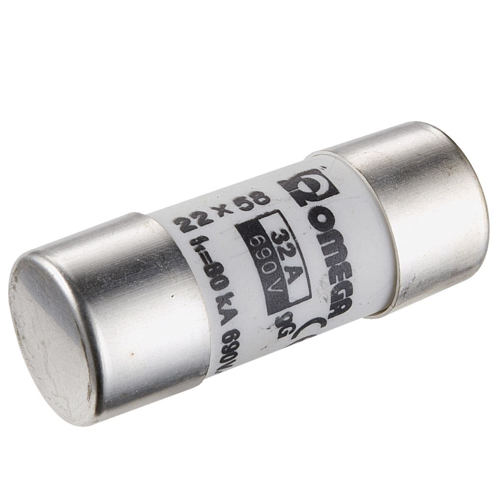 OMEGA FUSIBILI - FUS 22X58 20A GI/GG 690V