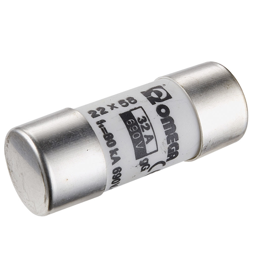 OMEGA FUSIBILI - FUS 22X58 25A GI/GG 690V