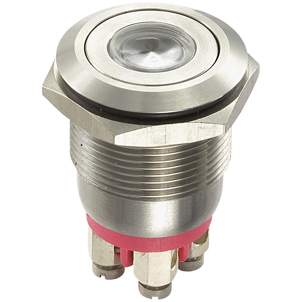 OMEGA FUSIBILI - PULS.ANTIV.LUMINOSO BIANCO 24V MP0001.T.BL.24