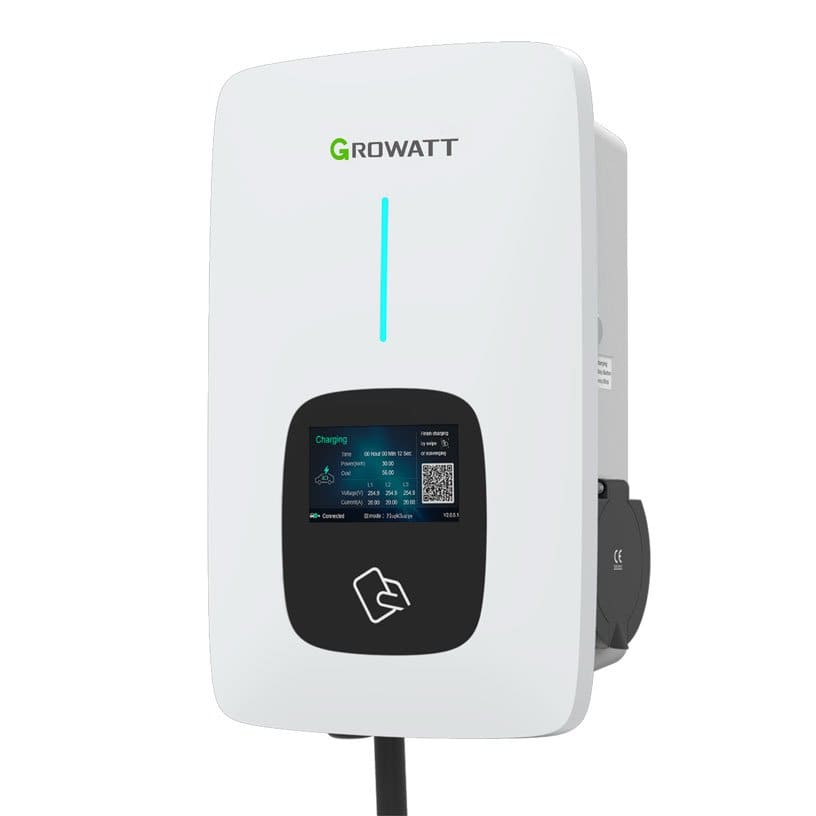 GROWATT - AC 11KW, 1CAVO, LAN, WIFI, RFID, LCD