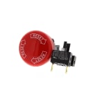 OMRON ELECTRONICS - Pulsanti diametro16 mm, pulsante di emergenza a fungo diametro 30mm, non luminoso, 2 contatto NC