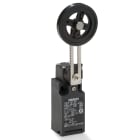 OMRON ELECTRONICS - Finecorsa meccanico, passacavo PG13.5, 1NO+1NC a scatto rapido, leva regolabile in metallo e rotella in gomma, IP67.