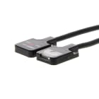 OMRON ELECTRONICS - Sensore fotoelettrico E3TFT13, formato mini, sbarramento 0.5 m, uscita PNP Impulso-luce, montaggio frontale, cavo 2 m
