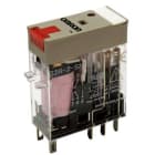 OMRON ELECTRONICS - Relè elettromeccanico verticale G2R(S), bobina 230 Vc.a., DPDT, 5 A/250 Vc.a., ind. mecc. e LED, pulsante di prova blocc., terminali a innesto