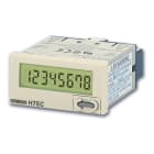 OMRON ELECTRONICS - Contatore digitale H7EC, totalizzatore, fronte quadro 48x24, a batteria, LCD 8-cifre, ingressi PNP/NPN, conteggio 30 Hz/1 kHz, grigio