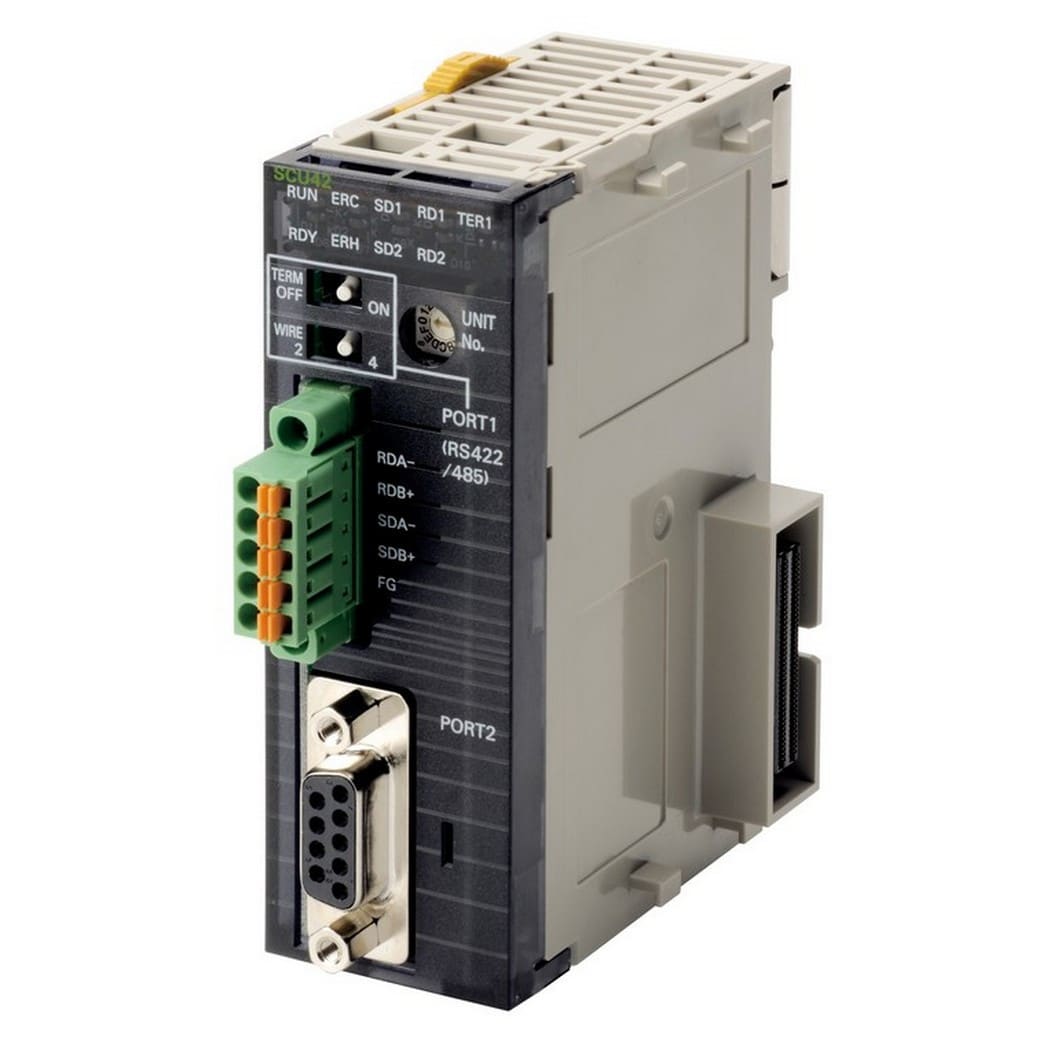 OMRON ELECTRONICS - Modulo di comunicazione, 1 porta seriale RS232C + 1 porta seriale RS422/485 (gestione delle Protocol Macro), High Speed (installabile su NJ).