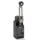 OMRON ELECTRONICS - Finecorsa meccanico, passacavo PG13.5, 1NO+1NC, azione lenta, leva regolabile metallo, rotella plastica, IP67.