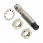 OMRON ELECTRONICS - Sensore di prossimità induttivo corto E2BS08, corpo in inox, formato M8, non schermato, distanza 4 mm, Vdc, PNP/NA, connettore M8