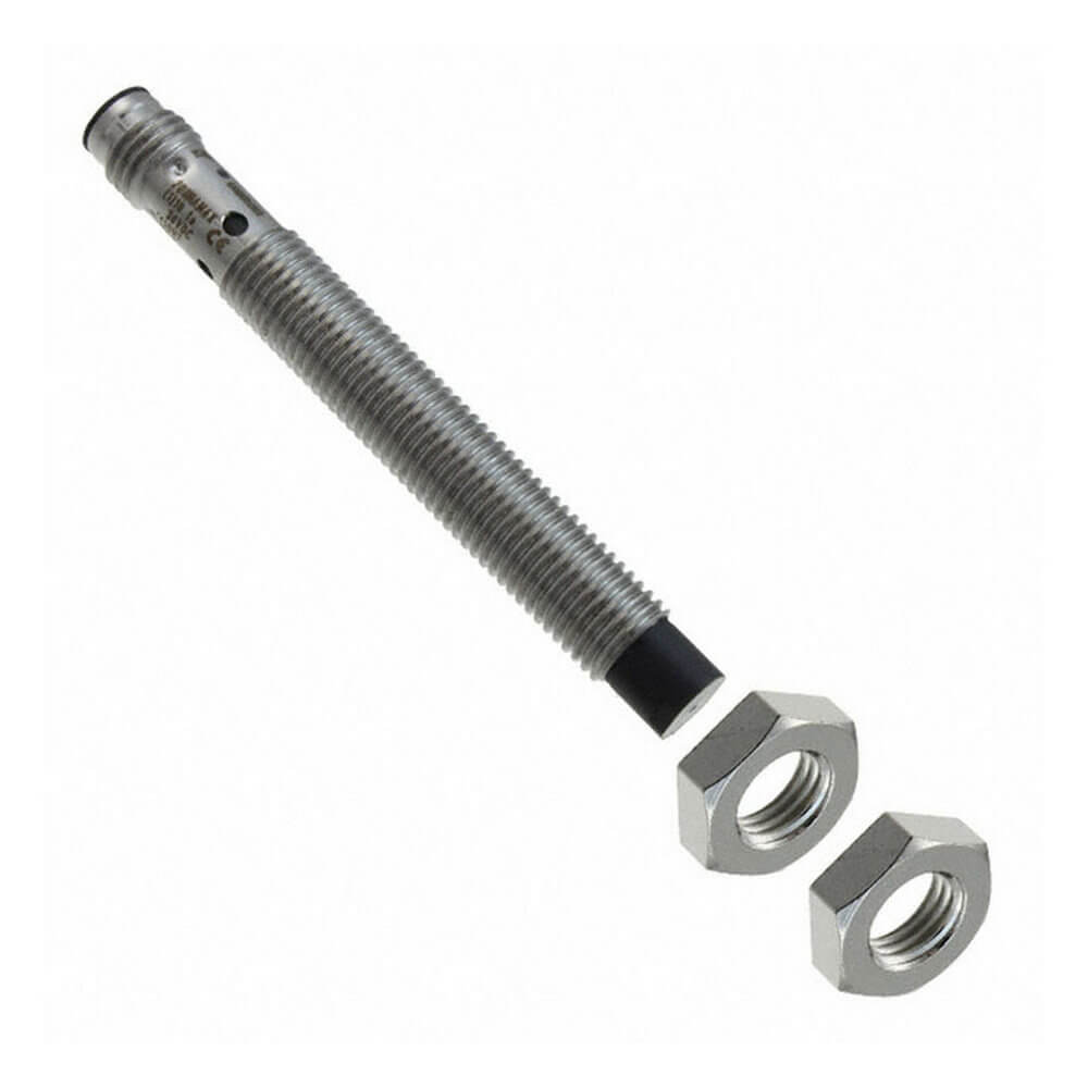 OMRON ELECTRONICS - Sensore di prossimità induttivo lungo E2BS08, corpo in inox, formato M8, non schermato, distanza 4 mm, Vdc, PNP/NA, connettore M8