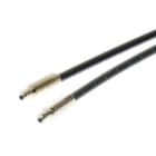 OMRON ELECTRONICS - Sensore a fibra ottica E32-TC200, sbarramento assiale, formato M4, raggio di curvatura R25, cavo 2 m