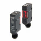 OMRON ELECTRONICS - Sensore fotoelettrico E3SAT86, radiale miniatura, sbarramento 7 m, uscita PNP impulso-luce/buio, connettore M12, Vcc
