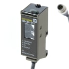 OMRON ELECTRONICS - Sensore fotoelettrico E3SCD61, radiale miniatura, in metallo, reflex 70 cm, uscite NPN/PNP impulso-luce/buio, cavo 0.3 m con connettore M12