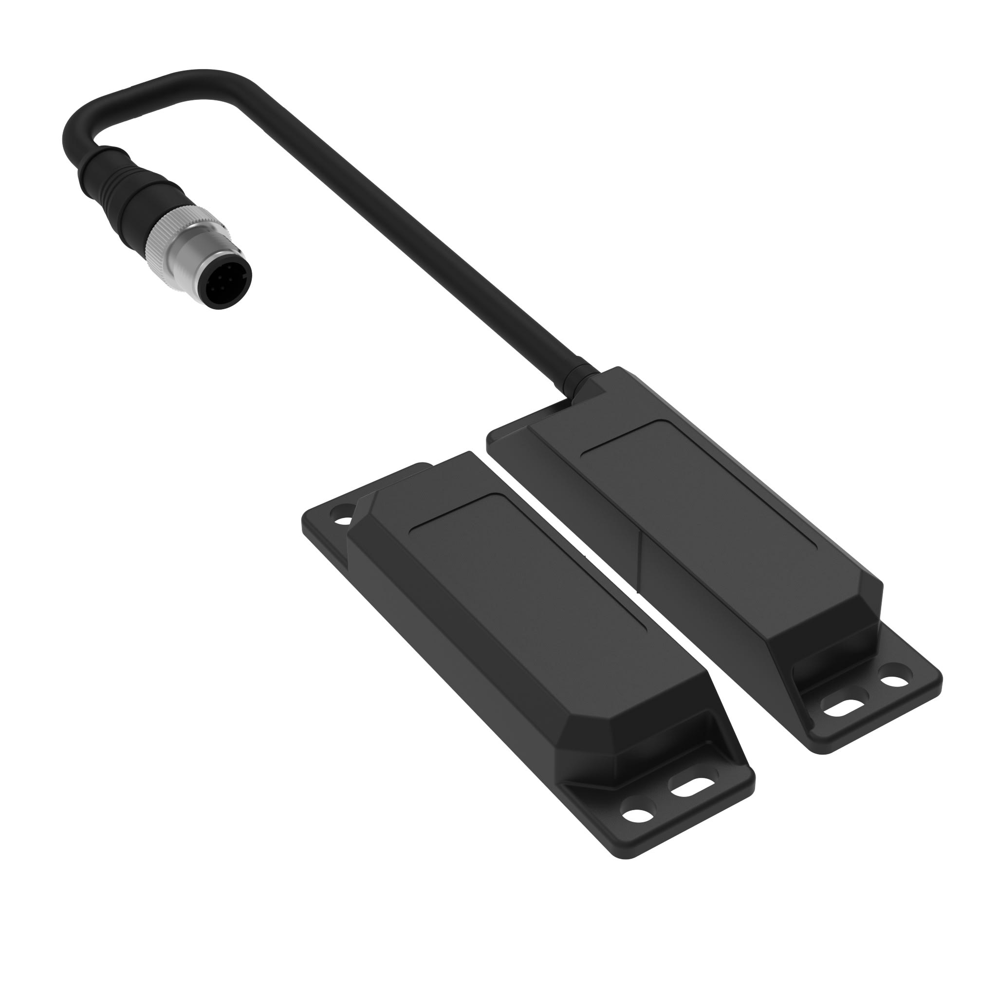 OMRON ELECTRONICS - Finecorsa senza contatto, RFID codifica master, plastica, allungato, 2NC+1NA, cavo da 250 mm con connettore M12 8 PIN, IP67