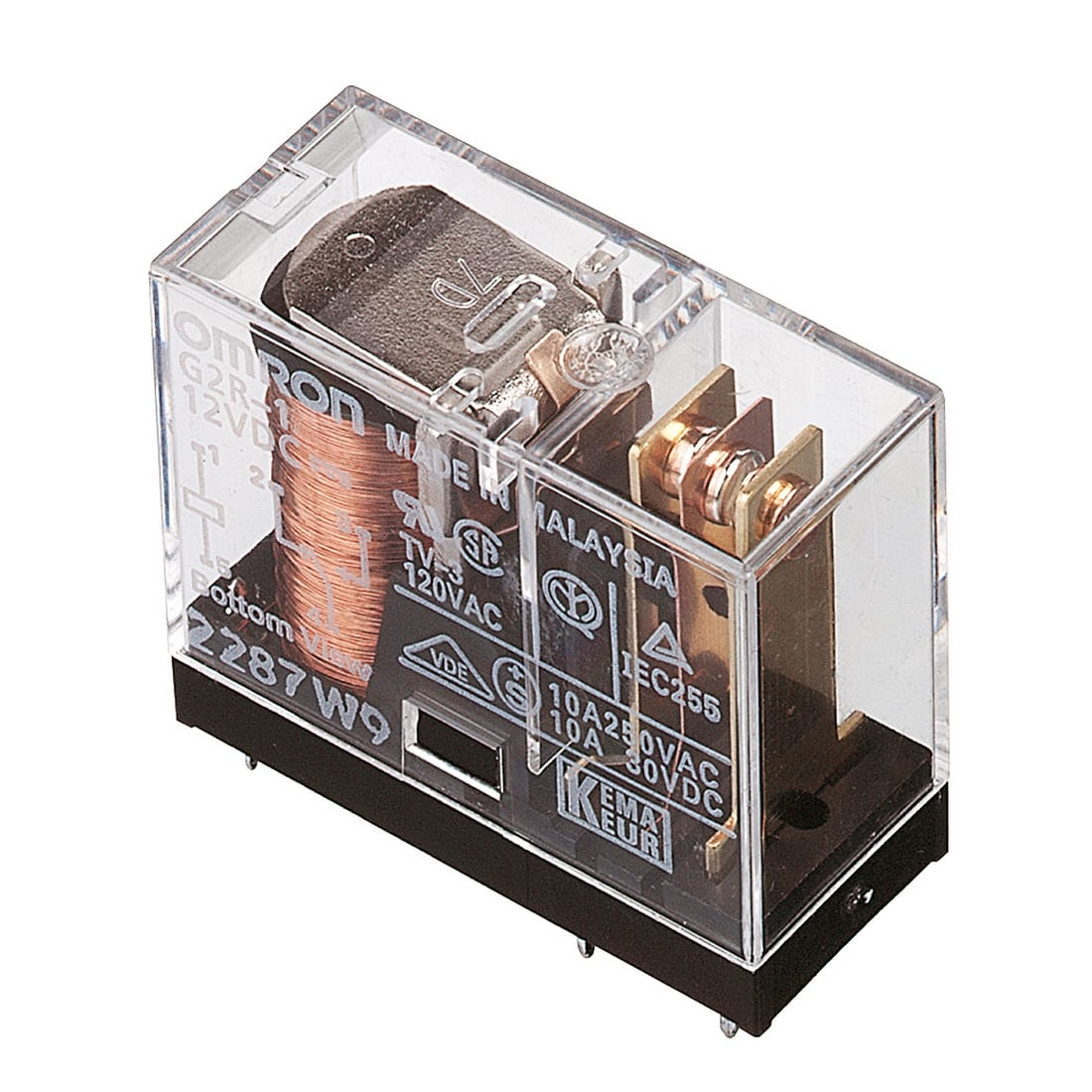 OMRON ELECTRONICS - RELE- VERTICALE 1 CONTATTO 10A/250 VC.A.