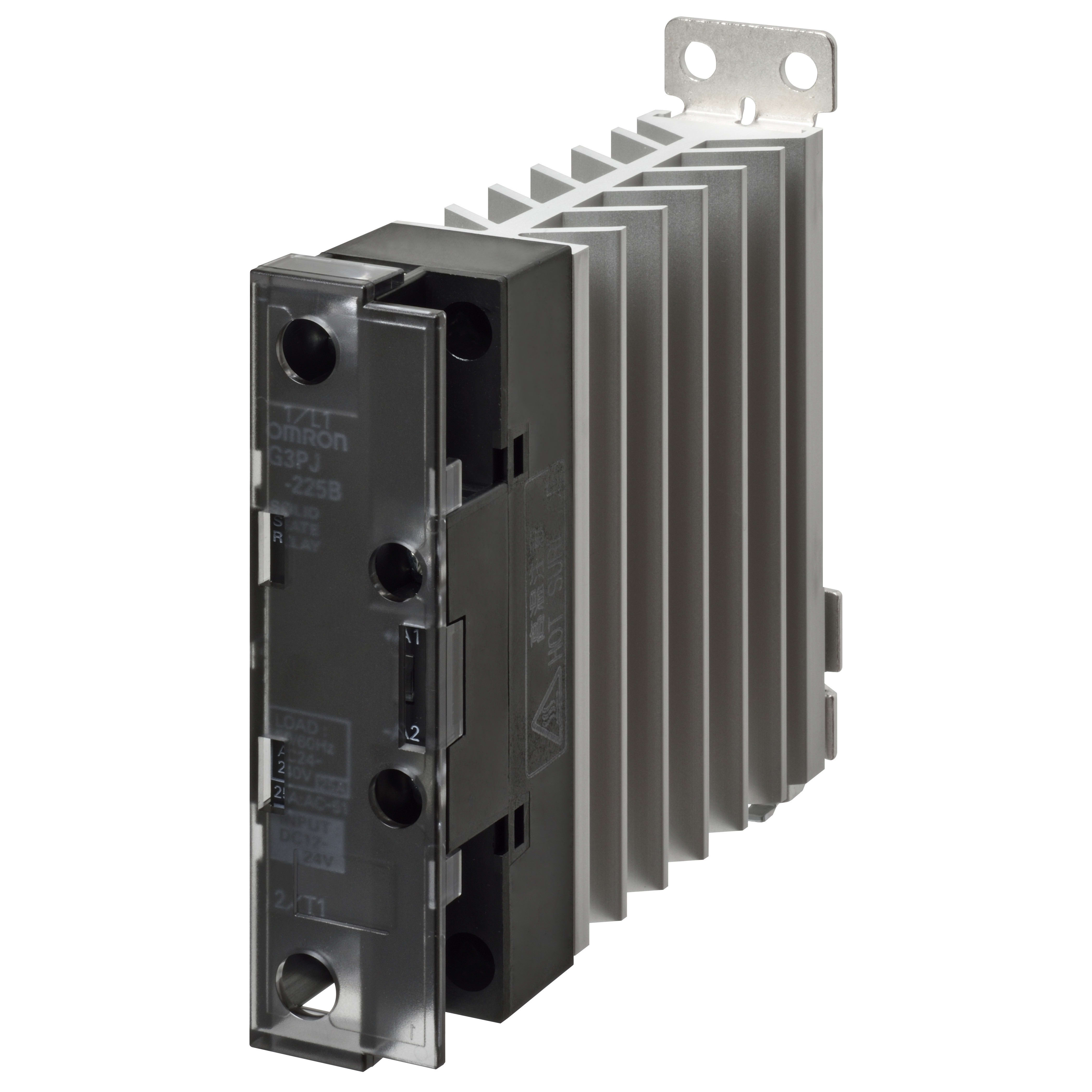 OMRON ELECTRONICS - Relè statico monofase G3PJ, Phototriac, bobina: 12...24 Vc.c., LED, zero crossing, carico: 27 A / 24...240 Vc.a., guida DIN