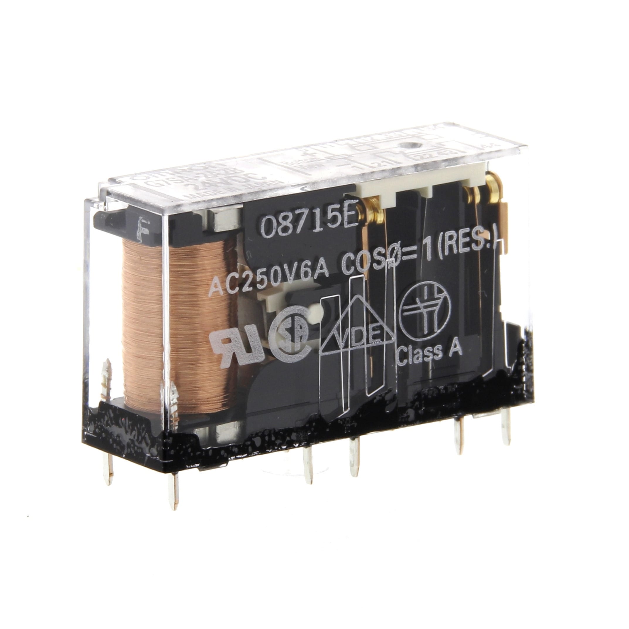 OMRON ELECTRONICS - Relè di sicurezza, 2 contatti NA, 2 contatti NC, 6 A/250 Vc.a., terminali ad innesto