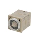 OMRON ELECTRONICS - Temporizzatore elettronico H3CR-A, 48x48, multiscala, multifunzione, multitensione, 2 uscite SPDT: 1 ritardata e 1 istantanea, terminali octal