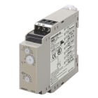 OMRON ELECTRONICS - Temporizzatore elettronico H3DK-M, 22,5mm, multiscala, multifunzione, multitensione, 1 uscita SPDT ritardata, guida DIN