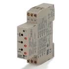 OMRON ELECTRONICS - Temporizzatore elettronico H3DS-A, 17,5mm, multiscala, multifunzione, multitensione, 1 uscita SPDT ritardata, guida DIN