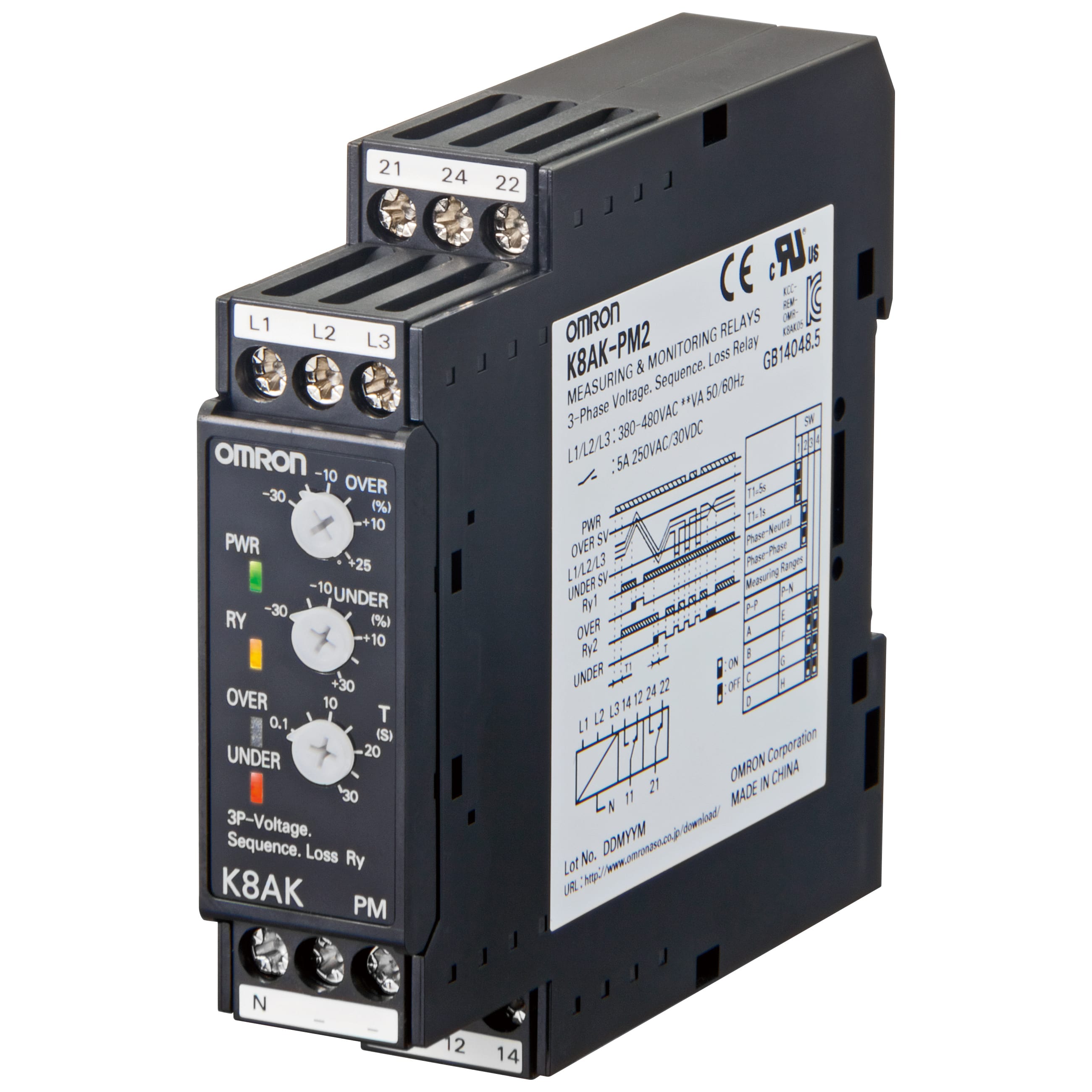 OMRON ELECTRONICS - RELE-CONTR3FAS220480VSEQMANCFAS.MAXMINVS
