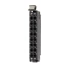 OMRON ELECTRONICS - Morsettiera ricambio serie NX con 16 terminali etichettati C+D e connettore frontale.
