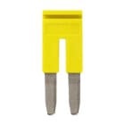OMRON ELECTRONICS - Ponticello di connessione 2 poli per morsetti sezione 2,5 mm² giallo acc pont 2 poli sez 2,5 mm² giallo.
