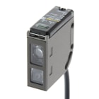 OMRON ELECTRONICS - Sensore E3SC BGS 0.2m PNP/NPN cavo 2m fotoelettrico E3SCL12 miniatura metallo soppressione sfondo 20cm uscite NPN/PNP impulso-luce/buio cavo 2m